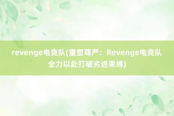 revenge电竞队(重塑尊严：Revenge电竞队全力以赴打破劣迹束缚)