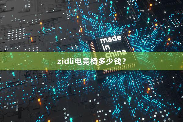 zidli电竞椅多少钱？