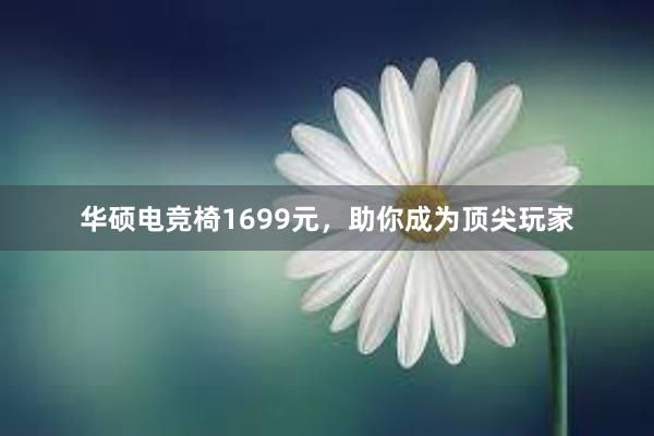 华硕电竞椅1699元，助你成为顶尖玩家