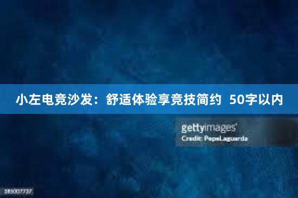 小左电竞沙发：舒适体验享竞技简约  50字以内