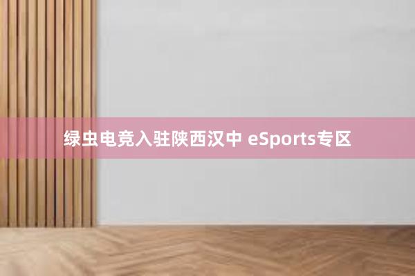 绿虫电竞入驻陕西汉中 eSports专区